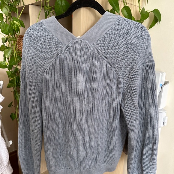 H&M light blue chunky knit cardigan - Picture 4 of 5